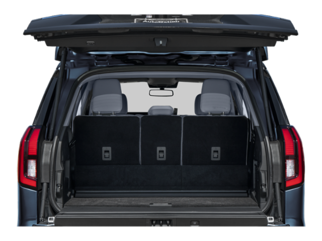 Coffre avec hayon ouvert