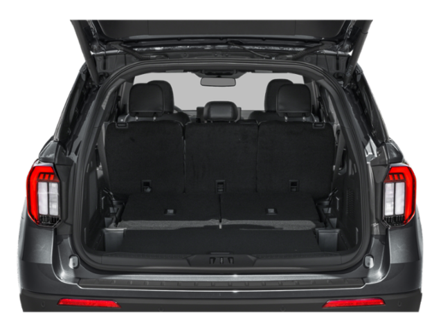 Coffre avec hayon ouvert